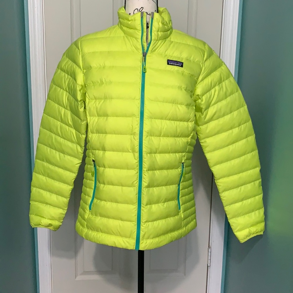 Patagonia Down Sweater size L Chartreuse